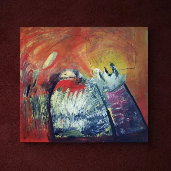 "Nameless fears" painting by Svetlana Vuksanovic